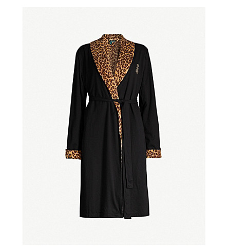 ralph lauren leopard robe
