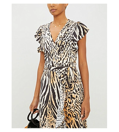 Shop Melissa Odabash Brianna Animal-print Woven Maxi Dress In Cheetah