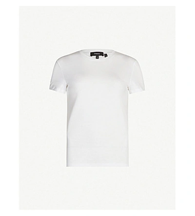 Shop Theory Women's White Tiny Tee Cotton-jersey T-shirt