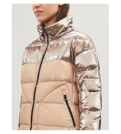 Shop 49 Winters Boxy Down Hooded Shell-down Jacket In Shadow Grey