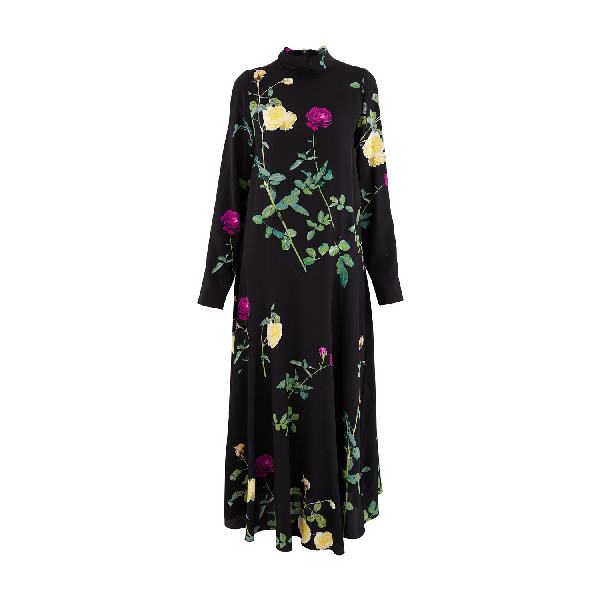 dries van noten silk dress