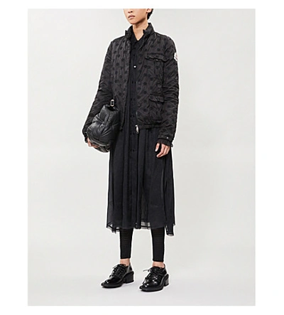 Shop Moncler Genius 4 Moncler Simone Rocha Hillary Embroidered Shell Jacket In Black