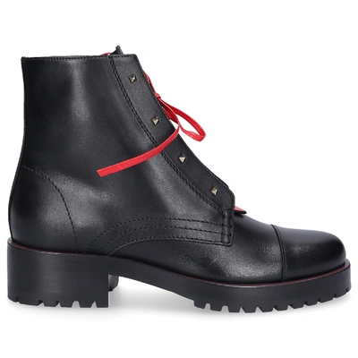 Shop Valentino Ankle Boots Black Combat Boot