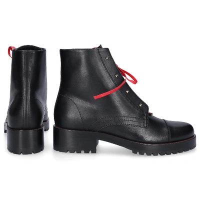 Shop Valentino Ankle Boots Black Combat Boot