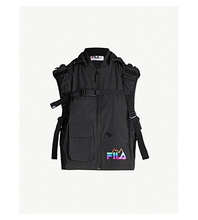 Fila Tactical Hooded Shell Vest In Black | ModeSens