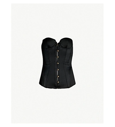 Agent Provocateur Mercy Satin Corset (Black)