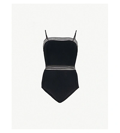 Shop Emma Pake Monica Bandeau Swimsuit In Black