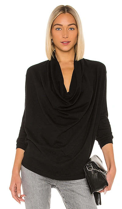 Shop Allsaints Remmy Cowl Neck In Black.