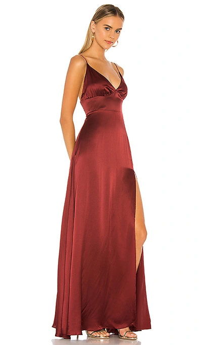 Shop Amanda Uprichard Amory Maxi In Russet