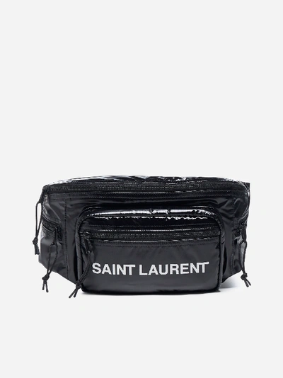 Shop Saint Laurent Logo Nylon Fanny Pack