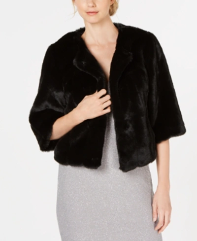 Calvin Klein Faux-fur Shrug In Black | ModeSens