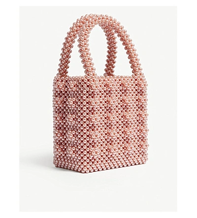 Shop Shrimps Antonia Beaded Bag In Pink