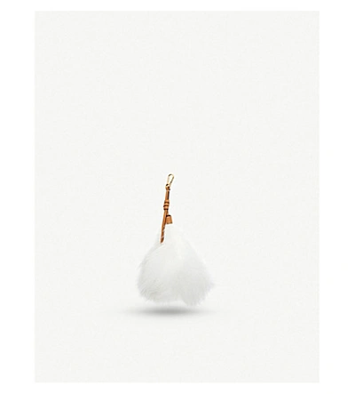 Shop Loewe Feather Charm In White