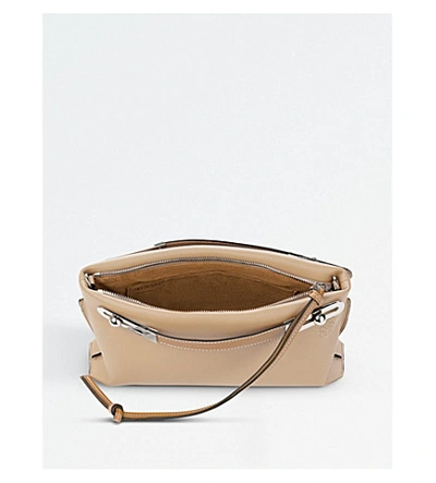 Shop Loewe Missy Leather Mini Bag In Sand/mink Colour