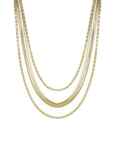 Shop Ettika Supreme Mixed Chain Gold Layered Necklace