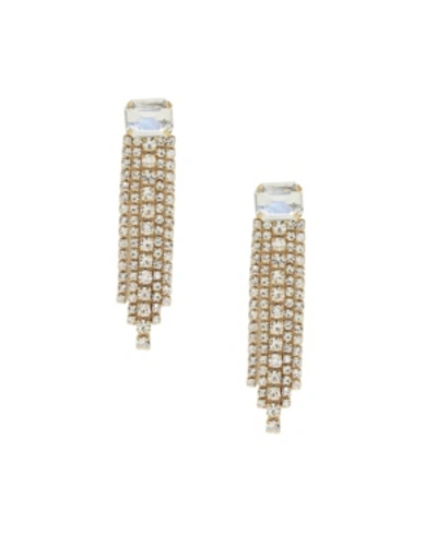 Shop Ettika Formal Crystal Fringe Drop Earrings In Gold