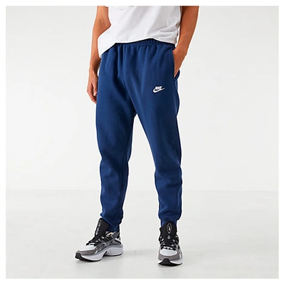 Nike Sportswear Club Fleece Cuffed Jogger Pants In Midnight Navy/midnight  Navy/white | ModeSens