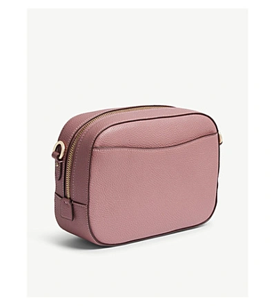 Shop Coach Leather Camera Bag In Li/rose