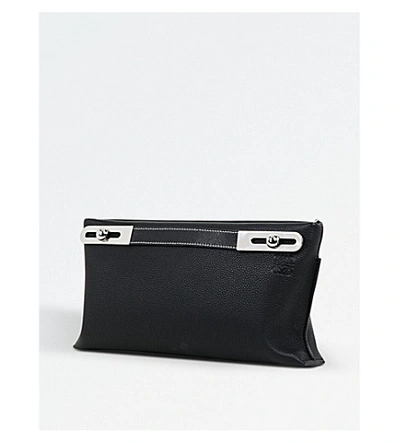 Shop Loewe Missy Small Leather Bag In Black