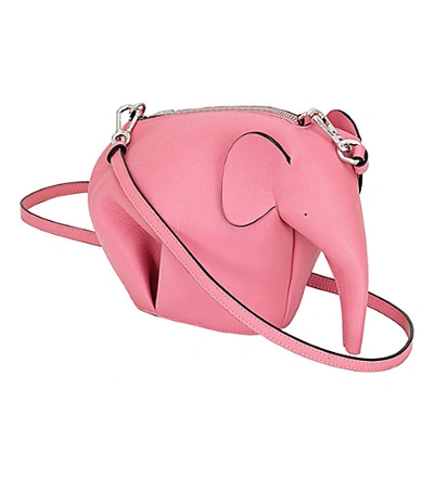 Shop Loewe Elephant Minibag Leather Shoulder Bag In Candy