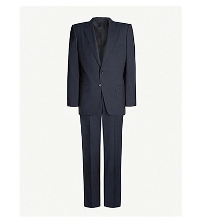 Shop Tom Ford O'connor Stretch-wool Suit In Navy