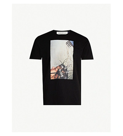 Shop Undercover Graphic-print Cotton-jersey T-shirt In Black