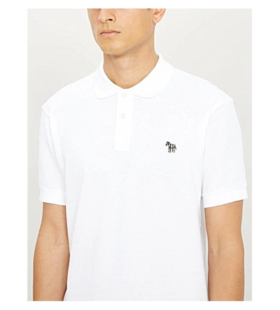 Ps By Paul Smith Paul Smith Regular Fit Ss Polo Shirt White In White