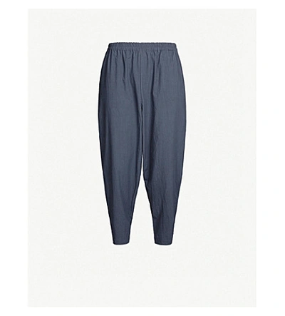 Shop Toogood Acrobat Washed Cotton Trousers In River
