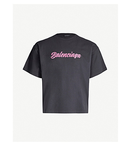 balenciaga logo t shirt sale