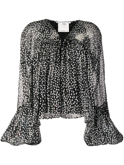 Shop Stella Mccartney Black And White Polka-dots Blouse