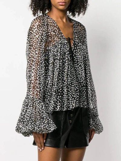 Shop Stella Mccartney Black And White Polka-dots Blouse