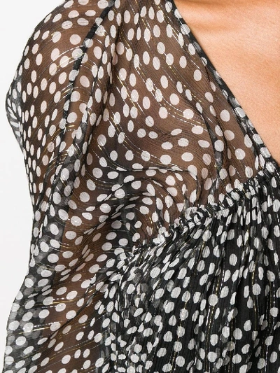 Shop Stella Mccartney Black And White Polka-dots Blouse