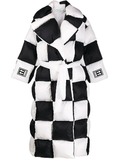 Shop Off-white 3d Large Checkered Puffer