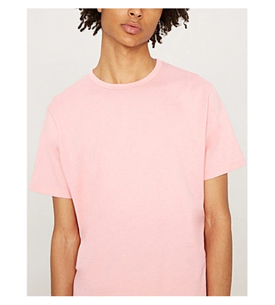 Shop Sunspel Classic Cotton-jersey T-shirt In Watermelon