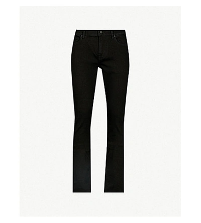 Shop 7 For All Mankind Ronnie Luxe Performance Slim-fit Skinny Jeans In Rinse Black