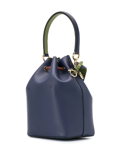 Shop Fendi Mon Tresor Leather Shoulder Bag In Violet