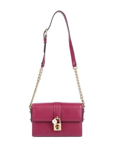 Shop Dolce & Gabbana Cross-body Bags In Mauve