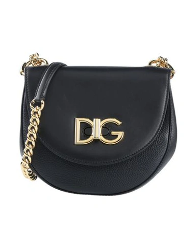 Shop Dolce & Gabbana Woman Cross-body Bag Black Size - Calfskin