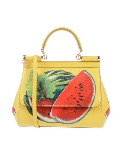 Shop Dolce & Gabbana Handbag In Yellow