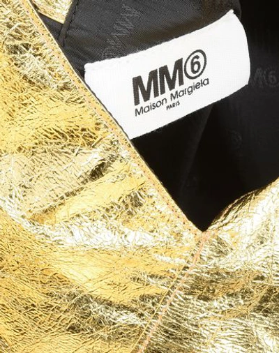Shop Mm6 Maison Margiela Handbag In Gold