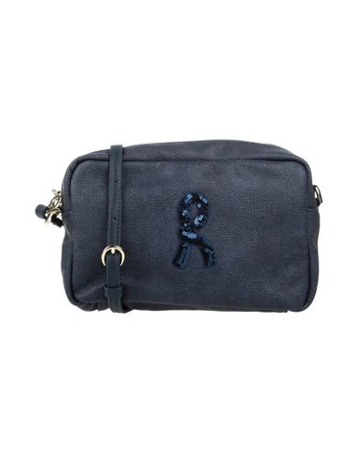 Shop Roberta Di Camerino Cross-body Bags In Slate Blue