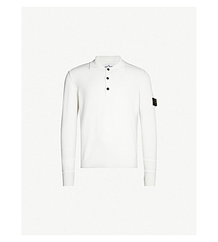 stone island long sleeve polo sale