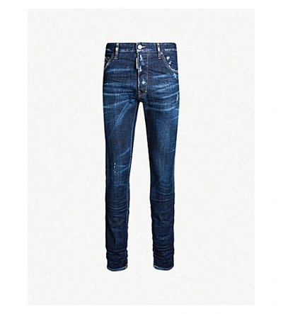 Shop Dsquared2 Cool Guy Straight Jeans In Mid Blue