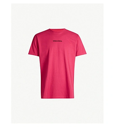 Shop Maharishi Graphic-print Cotton-jersey T-shirt In Infrared