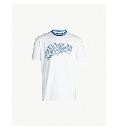 Shop Billionaire Boys Club Graphic-print Cotton-jersey T-shirt In White