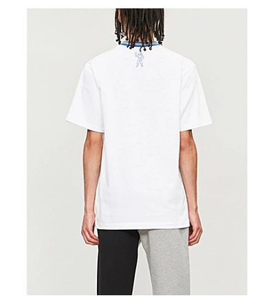 Shop Billionaire Boys Club Graphic-print Cotton-jersey T-shirt In White