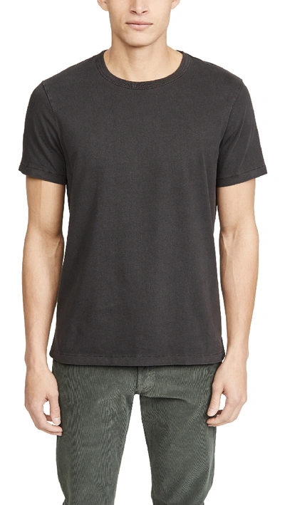 Shop Madewell S Bound Collar T-shirt In Black Coal