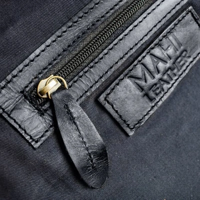 Shop Mahi Leather The City Backpack Ebony Black