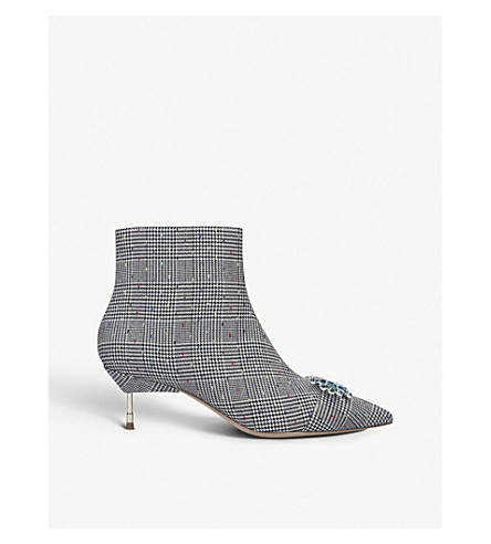 kurt geiger grey ankle boots