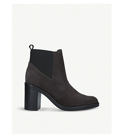 Shop Kurt Geiger Sicily 2 Suede Ankle Boots In Grey
